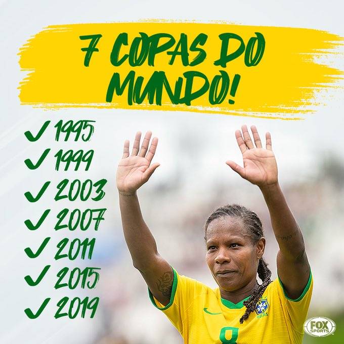 41岁又112天，巴西女足7朝元老福尔米加刷新出场纪录